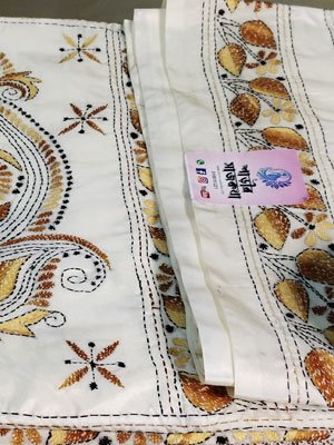 Blended Bangalore Silk Kantha Stitch