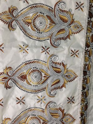 Blended Bangalore Silk Kantha Stitch