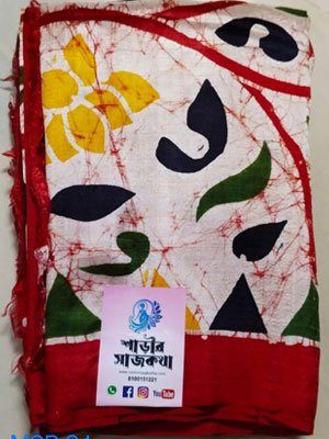 Pure Murshidabad Silk Hand Batik