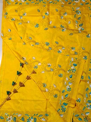 Blended Bangalore Silk Kantha Stitch